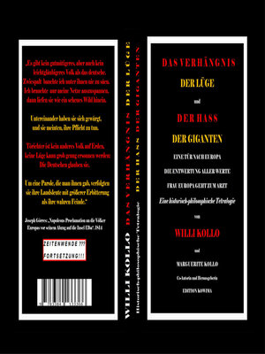 cover image of DAS VERHÄNGNIS DER LÜGE